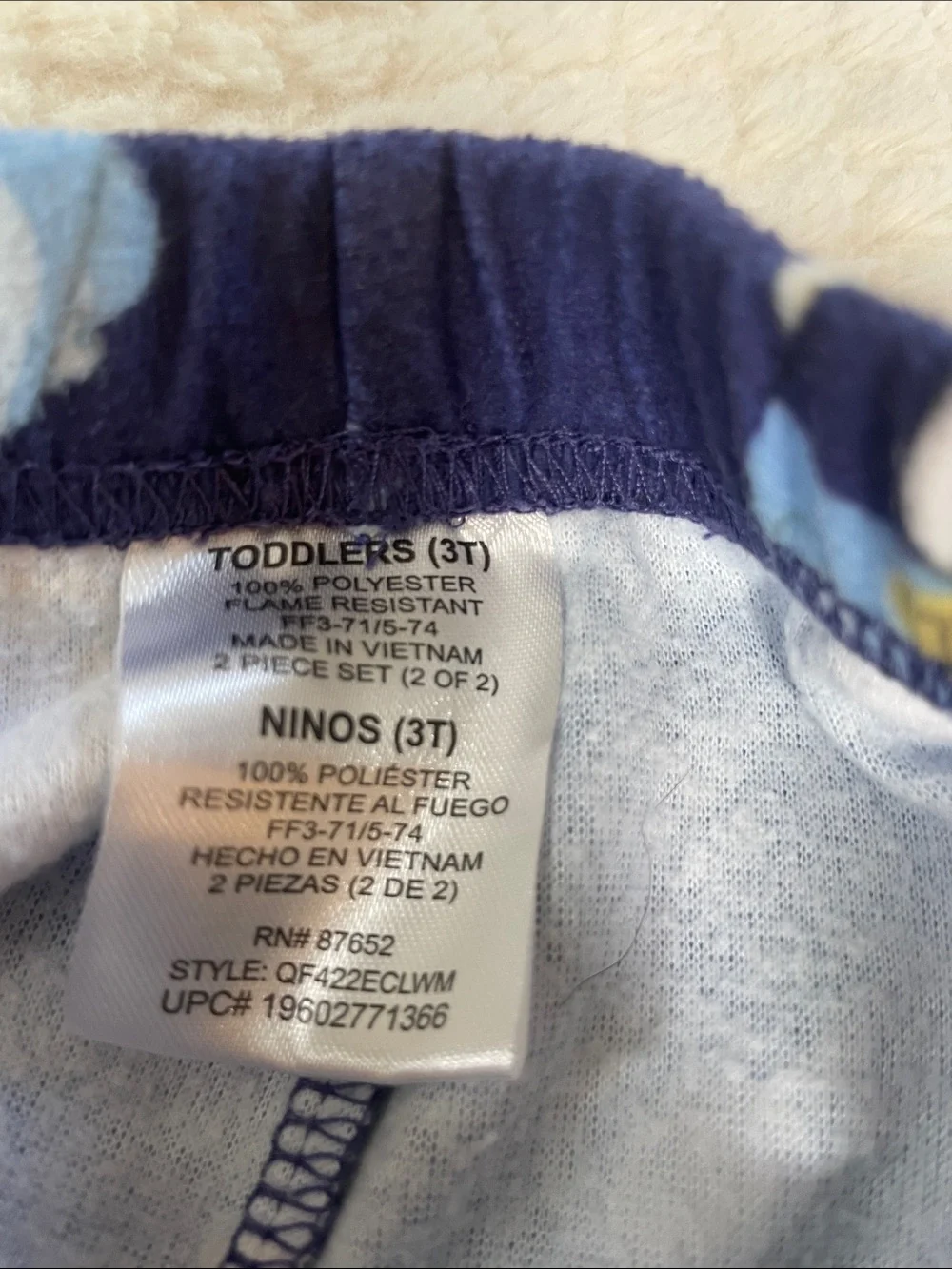 Bluey Kids Pajama Set With Button Front